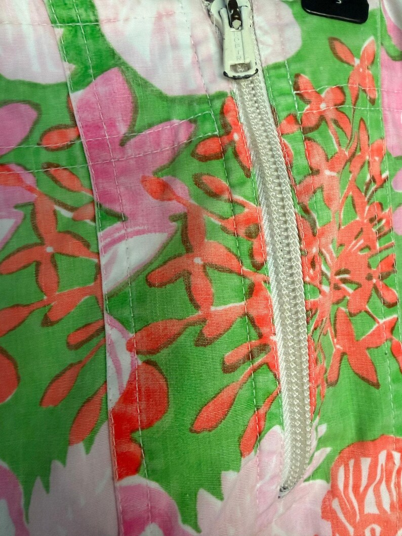 Vintage 1970 60s Lilly Pulitzer The Lilly Floral Sailor Pants image 3