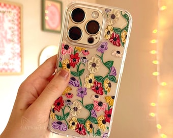 Piano Floral Clear Case