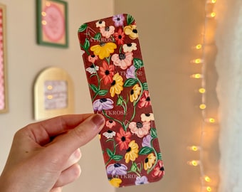 Piano floral bookmark