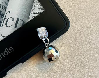 Disco Ball Charm USB-C Dust Plug