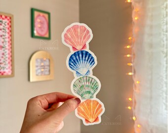 Sea Shell Stacked Die-Cut bookmark