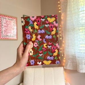 Piano Floral Hardcover Journal Matte