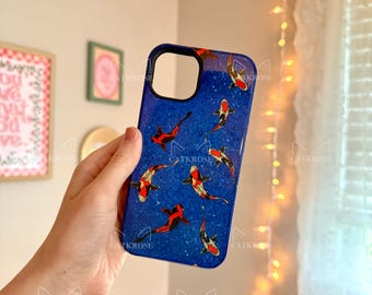Blue Koi fish Phone Case