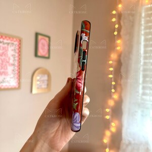Magnetic Piano Floral phone case afbeelding 2