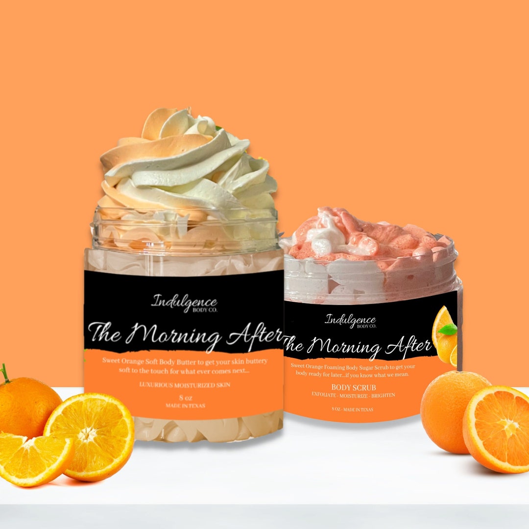 Body Butter and Scrub Set Sweet Orange Body Butter Bath Etsy