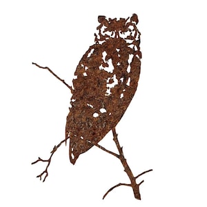 Great Horned Owl - Metal art wall décor, nature, bird, animals, owls, wildlife, country, farm, forest, lodge, cabin