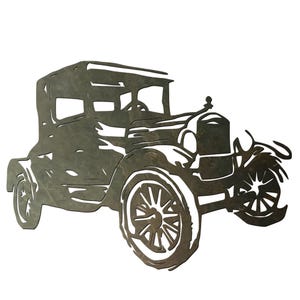 Model A Car - Metal art wall décor, classic, automobile, Ford, truck, nostalgia, nostalgic