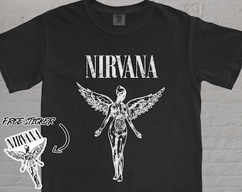 Vintage 1992 Nirvana Double Sided Smiley Face Shirt / Made Vintage 1992 Nirvana Double Sided Smiley Face Shirt / Made