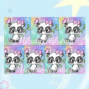 Silikonpapier, Release-Paper, Diamond Painting, Schnubbirella Motive, Panda