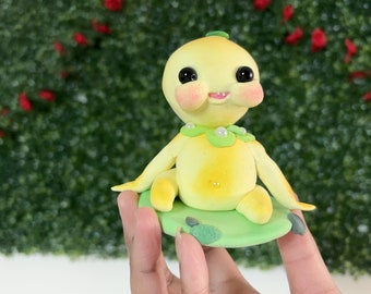 Lemon Sproutling  OOAK / miniature /figurine Art Doll