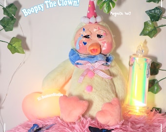 Boopsy The Duck /  OOAK / Clay Face/Teddy Art Doll