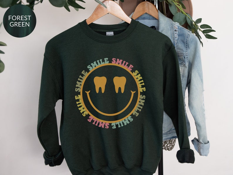 Smile Dental Sweatshirts Dental Christmas Shirt Dental Etsy