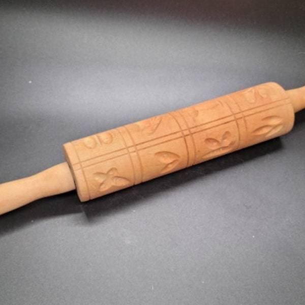 Carved Rolling Pin Etsy