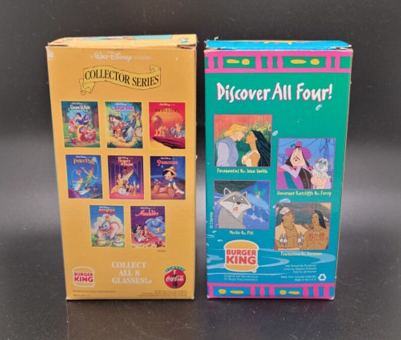 Burger King Disney's Pocahontas and Pinocchio Etsy