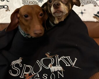 Dachshund Halloween Blanket, Dachshund Blanket, Dachshund Lover