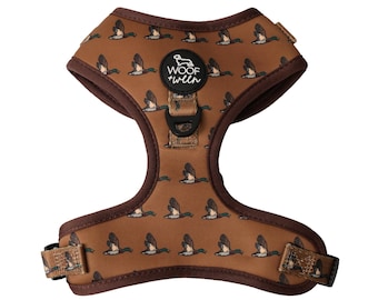 Adjustable Dog Harness - DUCK HUNTING DOG, Boy Dog and Puppy accessories, Dog Dad Gift, Hunting Dog Lover, Hunting Duck Camo Dog Harness
