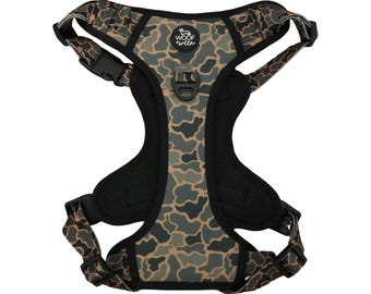 Step-In Large Dog Harness - BLACK DUCK CAMO