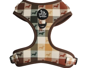 Adjustable Dog Harness - DOXIE PLAID