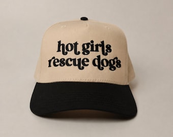 Rescue Dog Hat | Rescue Dog Mom Trucker Hat | Funny Rescue Dog Hat | Adopt Don't Shop Gift | Dog Mom Baseball Cap