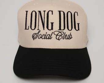 Dachshund Hat, Long Dog Social Club, Doxie Mom Gifts, Dachshund Lover Ideas, Wiener Dog Cap, Funny Dachshund Hat