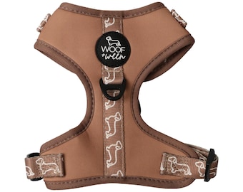 Adjustable Dachshund Harness - Camel Doxies