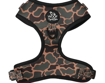 Adjustable Dog Harness - BLACK DUCK CAMO