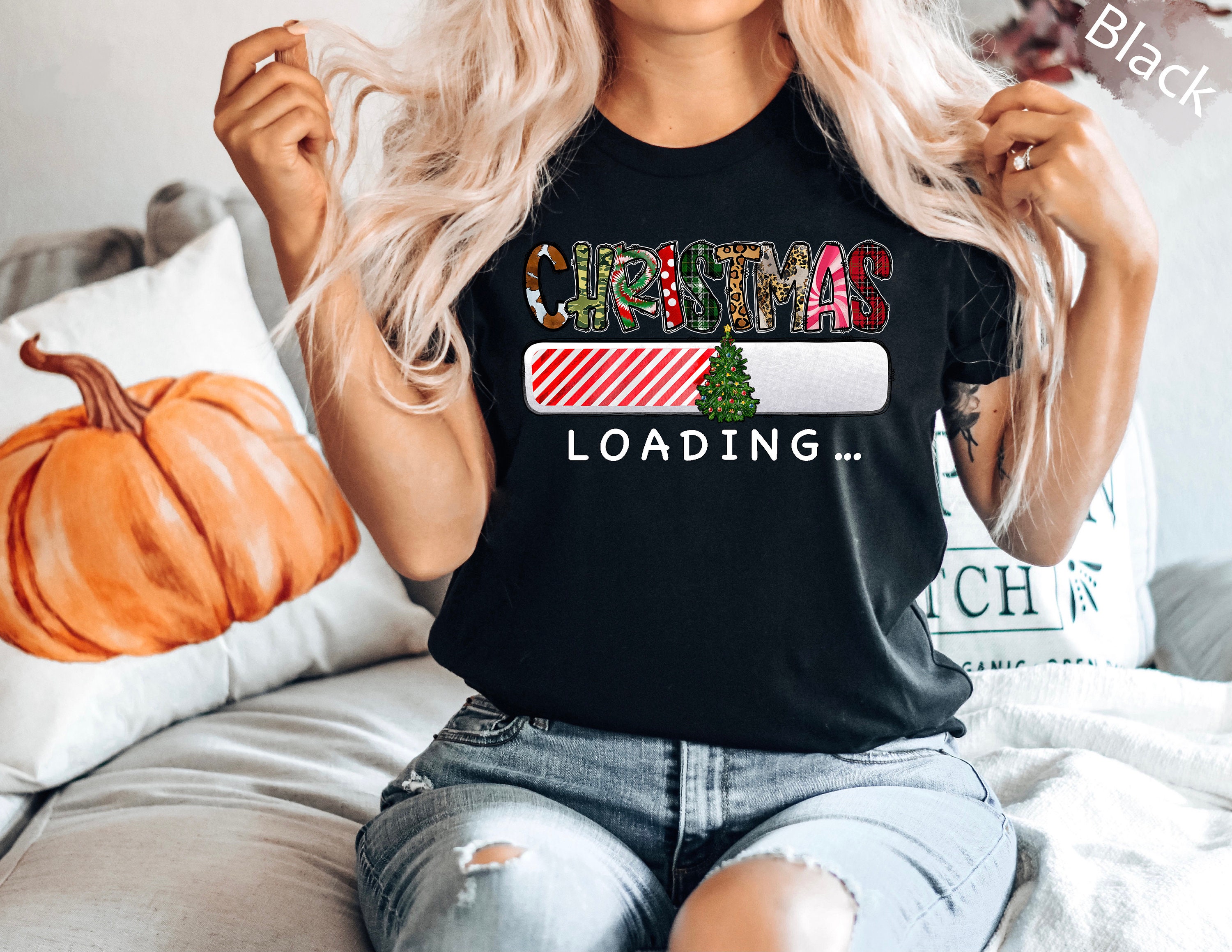 Discover Christmas Loading T-Shirt, Hello Winter Shirt, Christmas shirt