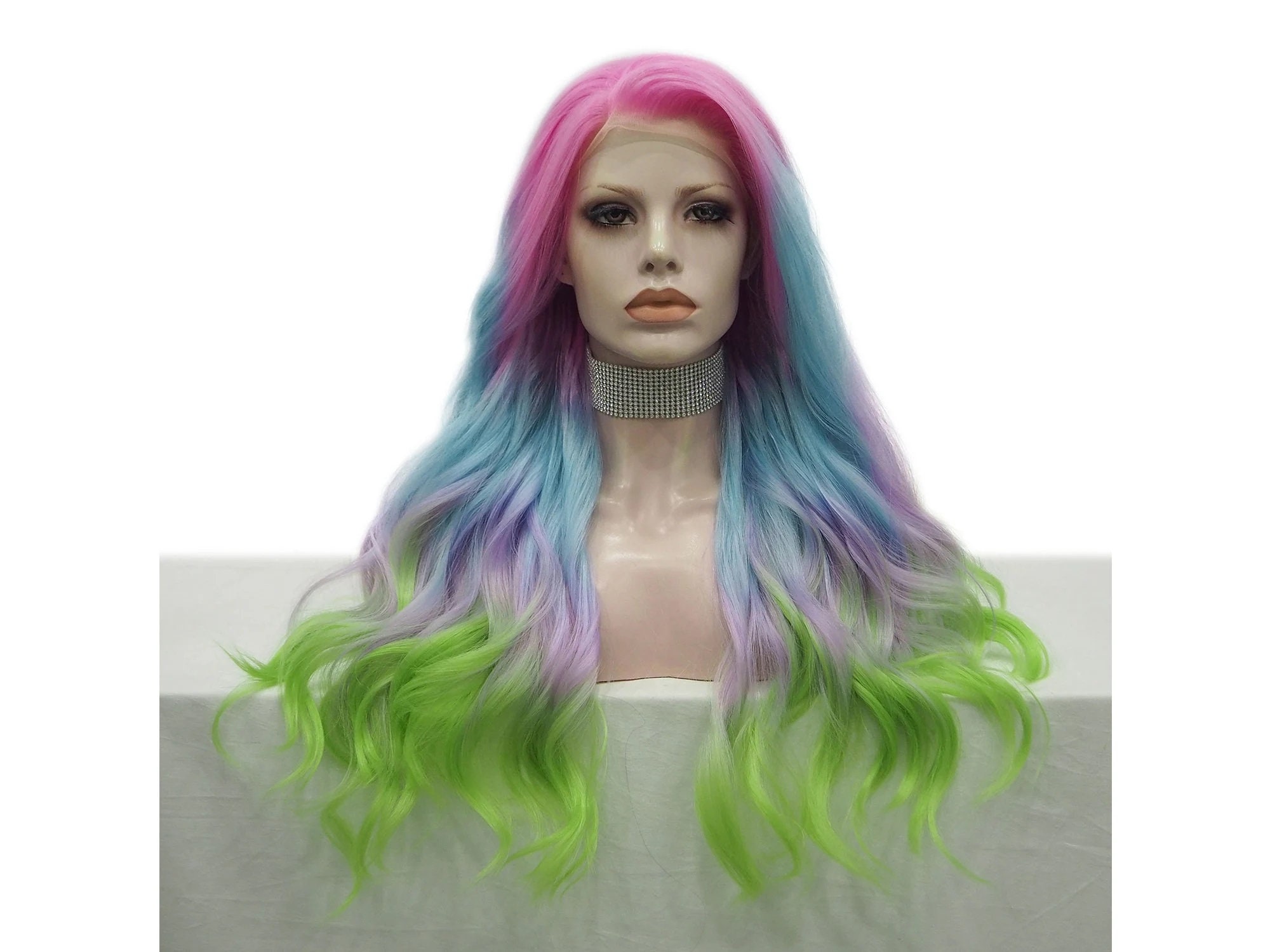 Rainbow Lace Front Wig: 26