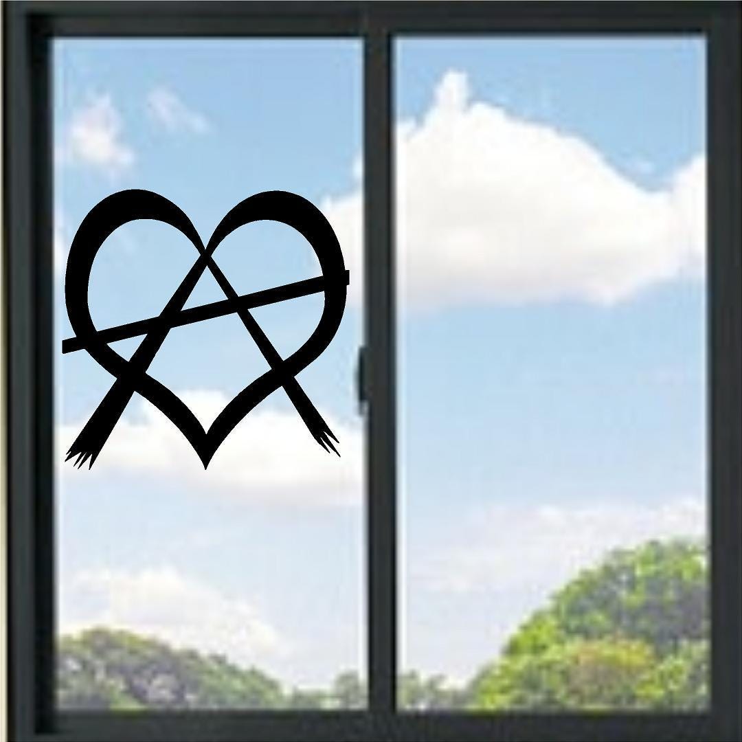D&G★安全ピン付デザイン♡ Love is Anarchy ♡ロゴ ★希少レア Anarchy With Heart Symbol Vinyl Decal - Etsy Canada