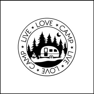Live Love Camping Decal