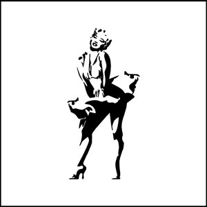 Vinylsticker portretjurk Marilyn Monroe