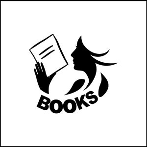 Girl Reading Book Vinyl Decal