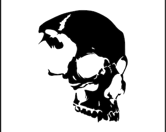 Skull Side Vinyl Decal