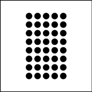 Set Of Circles Polka Dots Vinyl Decal