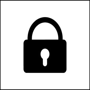 Locked Lock Vinyl Decal