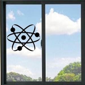 Chemistry Atom Symbol Vinyl Decal image 1