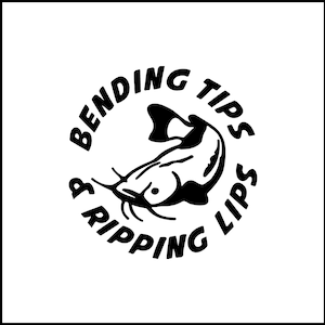 Bending Tips And Ripping Lips Fishing Vinyl Decal