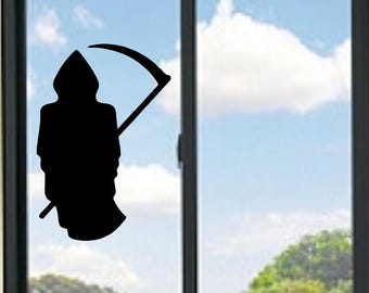 死神の頭蓋骨の車のボンネットサイドステッカーデカール壁アート