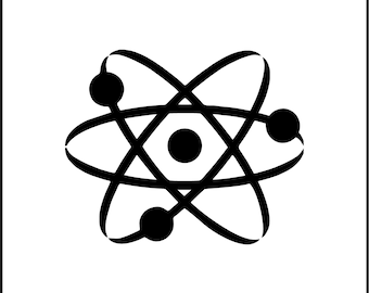 Chemistry Atom Symbol Vinyl Decal