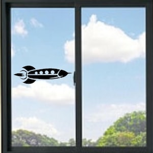 Rocket Ship Vinyl Decal