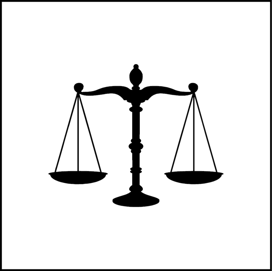 Law Scales of Justice Symbol/logo Vinyl Decal/sticker for Laptop/car ...