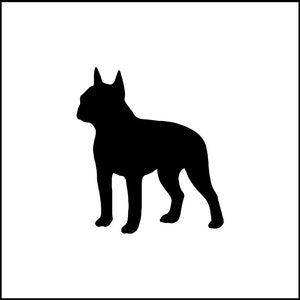 Boston Terrier Dog Vinyl Decal
