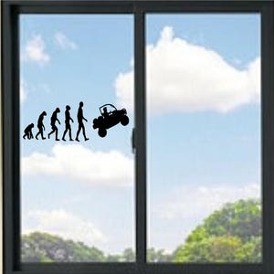 ATV/オフロードのエボリューションマンの面白いビニールデカール
