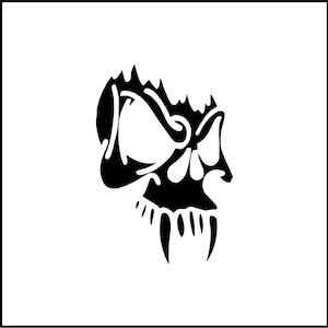 Skull Side #3 Vinyl Decal