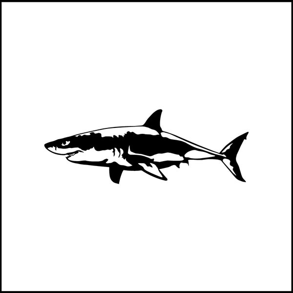 Shark Vinyl Decal/Sticker for Laptop/Car/Truck/RV/Motorhome/Windows