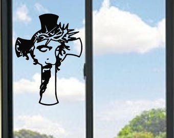 Buy Jesus Christ and Cross Vinyl Decal Online in India - Etsy
