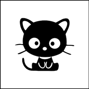 Cute Cartoon Cat Vinyl Decal
