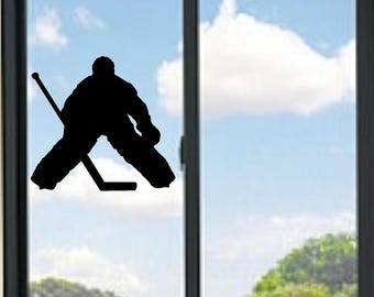 Adesivo in vinile per portiere di hockey