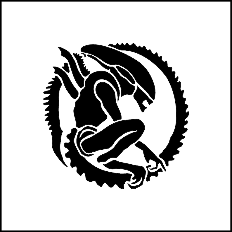 Alien Movie Symbol Silhouette Vinyl Decal - Etsy