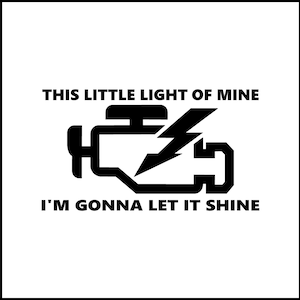 This Little Light Of Mine I'm Gonna Let It Shine Funny Vinyl Decal/Sticker for Laptop/Car/Truck/RV/Motorhome/Windows